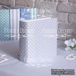 Заготовка альбома в мягкой обложке Горошек на сером, TM Fabrika Decoru - ScrapUA.com