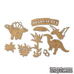 Набор чипбордов Dinosauria 10х15 см 680, цвет крафт, ТМ Фабрика Декора - ScrapUA.com