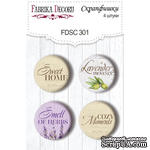 Скрапфишки 4шт. Набор 301, Lavender Provence, ТМ Фабрика Декору - ScrapUA.com