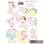 Набор наклеек (стикеров) 11шт My cute Baby elephant girl 239, ТМ Фабрика Декора - ScrapUA.com