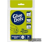 Клеевые капли Glue Dots - Removable, 36 штук, 13 мм, 1 лист, временное приклеивание - ScrapUA.com
