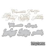 Пластины для фольгирования от Spellbinders - Elegant Occasion Sentiments - ScrapUA.com