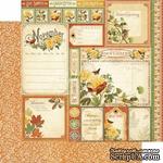 ЦЕНА СНИЖЕНА! Лист бумаги Graphic 45 - Time to Flourish - November Cut Apart, размер 30х30 см, двусторонняя - ScrapUA.com