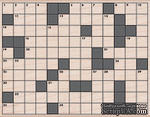 Резиновый штамп Hero Arts - Crossword Background, на деревянном блоке - ScrapUA.com