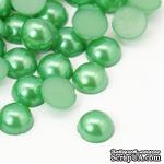 Полужемчужинки LimeGreen, 12x5мм, цвет светло-зеленый, 10 шт. - ScrapUA.com