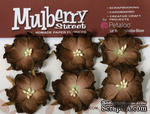Набор объемных цветов (диких роз) Petaloo - Wild Roses - MulberrySt. - Dk.Brown - ScrapUA.com