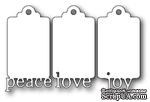 Нож для вырубки от Poppystamps - Peace Love and Joy Tags   - ScrapUA.com