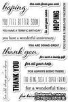 Резиновый штамп от Poppystamps -  Hope and Thanks - ScrapUA.com