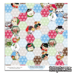 Лист бумаги для скрапбукинга от Pretty Little Studio - Frosty Pattern Paper - ScrapUA.com