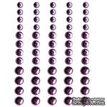 Половинки кристаллов на клеевой основе Queen &amp; Co - Rhinestones Pretty Pink, 60 штук - ScrapUA.com