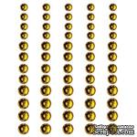 Половинки кристаллов на клеевой основе Queen &amp; Co - Rhinestones Sunflower Yellow, 60 штук - ScrapUA.com