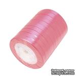 Ленточка атласная  Pink, 10мм, цвет розовый, 90 см - ScrapUA.com