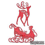 Ножи для вырубки от Spellbinders – Reindeer and Sleigh - ScrapUA.com