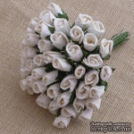 Буточники розы, цвет белый, диаметр - 4мм, 10 шт. - ScrapUA.com