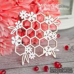 Чипборд ScrapBox - соты с цветами Hf-093 - ScrapUA.com