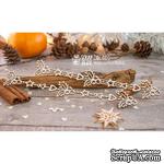 Чипборд ScrapBox - Вертикальные новогодние гирлянды 2шт Hh-120 - ScrapUA.com