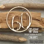 Чипборд ScrapBox - Цифра 60 - ScrapUA.com