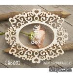 Чипборд ScrapBox - Рамка кружевная с цветами и сердечками - ScrapUA.com