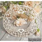Чипборд ScrapBox - Рамка овальная Розы и сердечки - ScrapUA.com