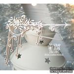 Чипборд ScrapBox - Угловой со звездами и снегирем Hw-081 - ScrapUA.com