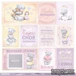 Лист односторонней бумаги от Scrapmir - Карточки 2 RU из коллекции Daddy&#039;s Princess, 30x30 см - ScrapUA.com