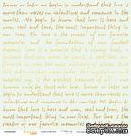 Лист односторонней бумаги с золотым тиснением от Scrapmir - &quot;Golden Script Mint&quot; из коллекции Every Day, 30x30 см - ScrapUA.com