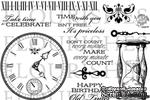 Акриловый штамп от Flourishes - Moments in Time - ScrapUA.com