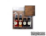 Набор спреев для штампинга Tattered Angels - Paint System - Fine Wood - Aged Mahogany, 4 шт. - ScrapUA.com