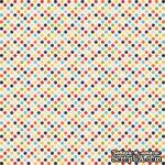 Лист скрапбумаги от Echo Park - Boy Dots, 30х30 см - ScrapUA.com