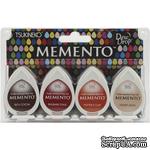 Набор чернил для штампинга Tsukineko - Memento Dew Drops - Arizona Crayons, 4 шт. - ScrapUA.com