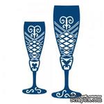 Tattered Lace Die - Champagne Glasses - Бокалы для шампанского - ScrapUA.com