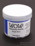 Flock - Бархатная пудра Wow Bright Blue Flock - Regular, 45 мл - ScrapUA.com
