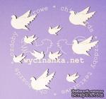 Чипборд от  Wycinanka  - Голуби, 2 см -  5 см - ScrapUA.com