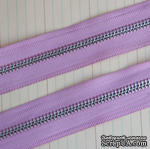 Тесьма с молнией Zipper Trim - Lilac Pink, цвет сиреневый, ширина 13 мм, длина 90 см - ScrapUA.com