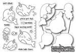 Набор ножей и штампов от Poppystamps - I&#039;m a Narwhal - ScrapUA.com