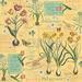 ЦЕНА СНИЖЕНА! Лист бумаги Graphic 45 - Time to Flourish - April Flourish, размер 30х30 см, двусторонняя - ScrapUA.com