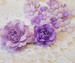 Набір квітів з тканини, бузковий, 2,5 см - 5см (18 шт.) - ScrapUA.com